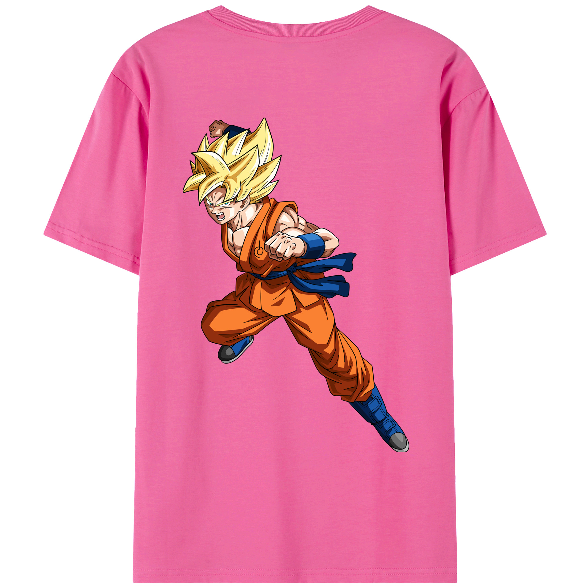 （画像用） ドラゴンボール 孫悟空（そん ごくう）Son Goku カカロット DRAGON BALL Kakarotto レディース半袖Tシャツ(バックプリント)